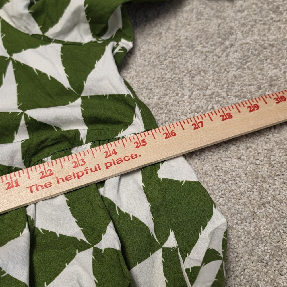 Anthropologie Maeve The Bettina Tiered Shirt Maxi Dress Moss Green Triangle 2X - Picture 7 of 8